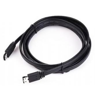 Cabo Sata Gembird ESATA to eSATA II data cable, 50cm, bulk package | Preto - 1