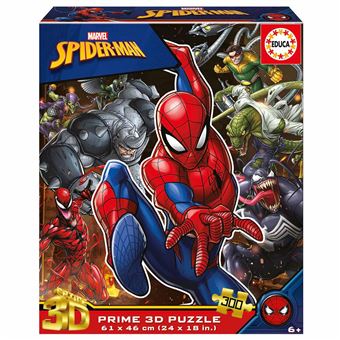 Puzzle Educa 20049 Prime 3D Lenticular Spider-Man | 300 Peças - 1
