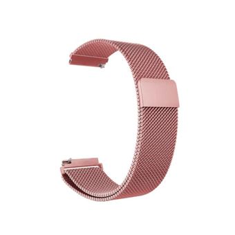 Bracelete Milanese com Fecho Magnético G4M para Garmin Vivomove 3S - Rosa - 1