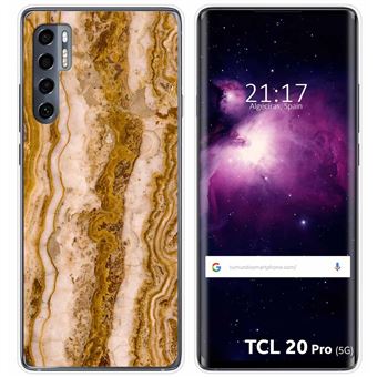 Capa Tumundosmartphone de gel TPU para TCL 20 Pro 5G design de mármore 10 desenhos - 1