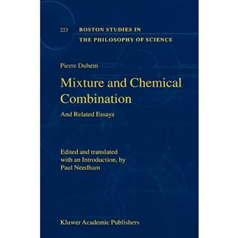 Mixture and Chemical Combination - And Related Essays - Hardback - 2002 - 1