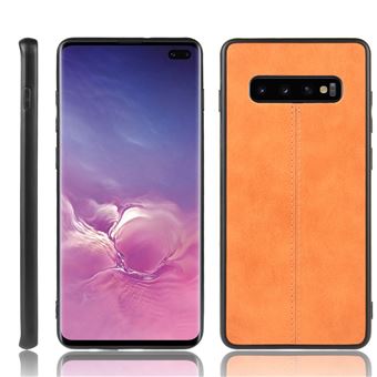 Capa Magunivers para Samsung Galaxy S10 | TPU + PU |híbrido - Amarelo