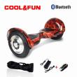 Hoverboard 10 CoolFun com Controlo Remoto e Bolsa Preto Chamas