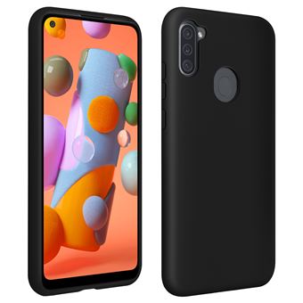 Capa Semirrígida Avizar para Samsung Galaxy A11 | Acabamento Soft Touch | Compatível com Carregador QI - Preto - 1