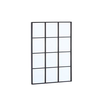 Espelho sweeek | retangular | aço industrial | Preto - 1