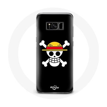 Capa Maniacase para Samsung Galaxy S8 Plus One Piece Manga Crânio Fundo Preto - 1