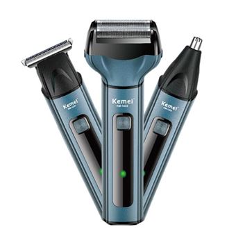 Máquinas de Barbear Elétricas EZII KM-1433 | Azul - 1