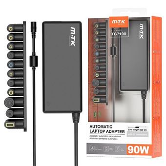 Carregador Universal Moveteck Tg7190 | 90W | 11 Conectores - Preto - 1