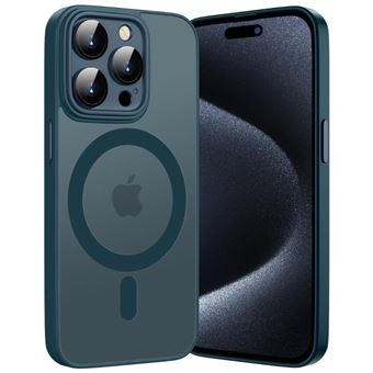 Capa Semitransparente Magsafe Antiimpacto para Iphone 12 Pro - Azul Escuro - 1