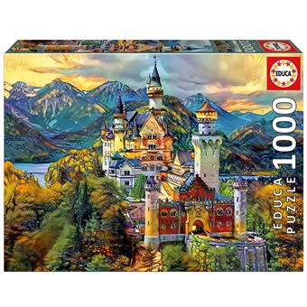 Puzzle Educa Castelo de Neuschwanstein | 1000 Peças - 1