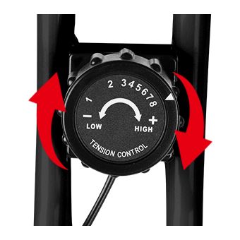 Bicicleta Estática Dobrável Bigzzia  8 Níveis de Resistência Magnética -  Preto - Máquinas de cardio-fitness - Compra na