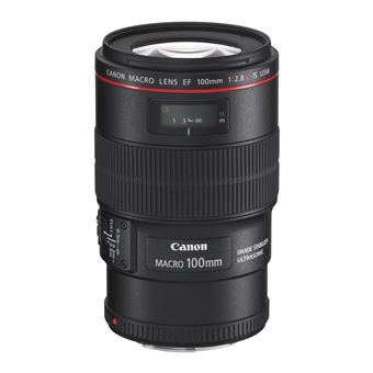 Lente de Máquina Fotográfica Canon EF 100mm f/2.8L Macro IS USM | Preto - 1