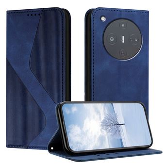 Capa FOXDOCK para ZTE Nubia P9 Pro 5G | Fecho Magnético | Pele Macia em TPU | Suporte e Compartimentos para Cartões | Azul - 1