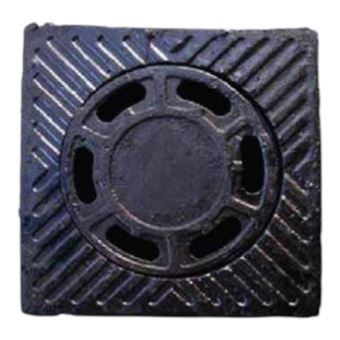 Ralo sifonado Maderterraneo de ferro fundido dúctil para pia | 40x40 cm - 1