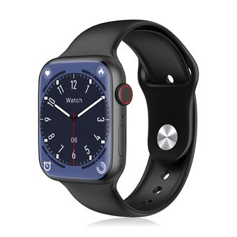 Smartwatch DAM W29 Max | Tela de 2,1 | Modo always on | Monitor de Frequência Cardíaca 24h | O2 no sangue | Termómetro Corporal | Notificações de Apps | 4,8x1,1x3,9 cm - Preto - 1