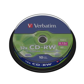 Cd Virgem Verbatim CD-RW 12x - 1