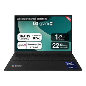 Computador Portátil LG Gram 16ZD90T-G.AX88B | 16'' | Intel Core Ultra 7 255H | 32 GB | SSD 1TB - 1