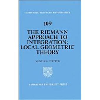 The Riemann Approach To Integration, Cambridge Tracts In Mathematics - 1