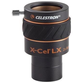 Lente Ocular Celestron X-Cel LX 1.25" 2x Barlow Lens | Preto - 1