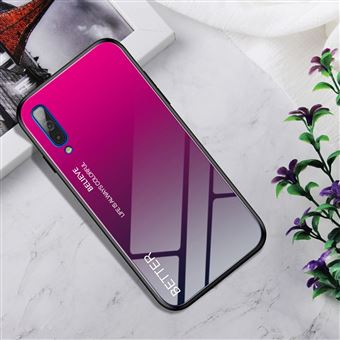 Capa Magunivers para Samsung Galaxy A50 e TPU Híbrido de Cor Gradiente Rosa Vermelha