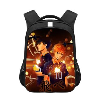 Mochila Escolar Infantil DreamWorks | Haikyuu | 30.5 x 16 x 42 cm | Multicolorido 1682 - 1