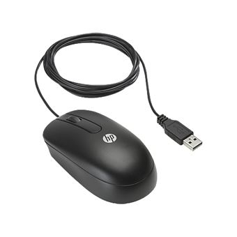 Rato com Fios HP USB Optical Scroll Mouse | 800 DPI | Preto - 1