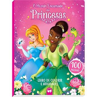 O Mundo Encantado das Princesas: 100 Páginas para Colorir e Atividades - 1