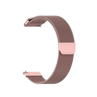 Bracelete Milanese com Fecho Magnético GIFT4ME para Garmin Approach S50 | Rosa Claro - 1