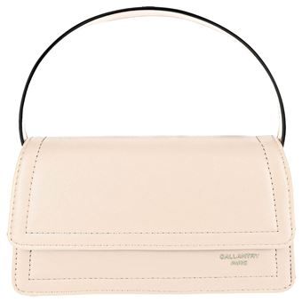 Bolsa Tiracolo Gallantry lisa em couro sintético | Branco - 1