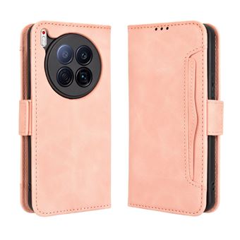 Capa FOXDOCK Protetora para Tecno Camon 40 Premier 5G | Suporte e Flip de couro PU | À Prova de Choque | Rosa - 1
