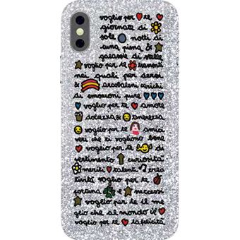 Capa Silvia Tosi Quotes Case iPhone X/XS  Glitter Voglio - 1