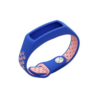 Pulseira de Silicone macio WISETONY para HUAWEI Honor Band 4 Azul e Rosa - 1