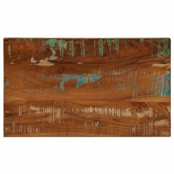 Tampo de mesa vidaXL | retangular | 50x40x2,5 cm | madeira recuperada maciça - 1