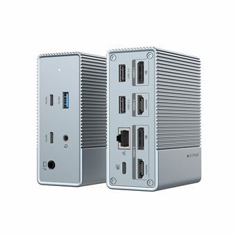 Base & Duplicador de Portas HYPER HDG212B | Prateado - 1