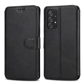 Capa magunivers PU magnético, à prova de choque, função de bloqueio RFID com apoio preto para Samsung Galaxy A53 5G - 1
