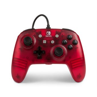 Controlador de jogo PowerA 1513053 | Vermelho, Translúcido - 1