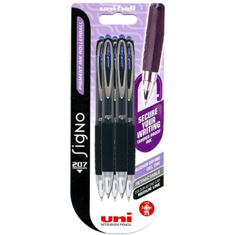 Uni-Ball Signo Gel 207 Azul 5 peça(s) Preto - 1