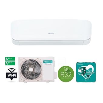 Ar Condicionado Hisense QJ25XJ3AG/AS25XV04W | 9000 BTU/h | Branco - 1
