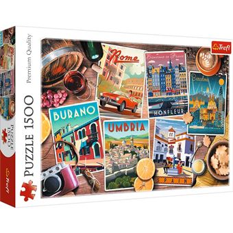 Puzzle Trefl Travels Around Europe 26199 | 1500 Peças - 1