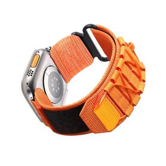 Bracelete Orysin para Apple Watch Series 9 41mm | Militar Nylon | Laranja - 1