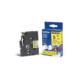 Fita Rotuladora Brother TZES621 9mm Amarelo e Preto - 1