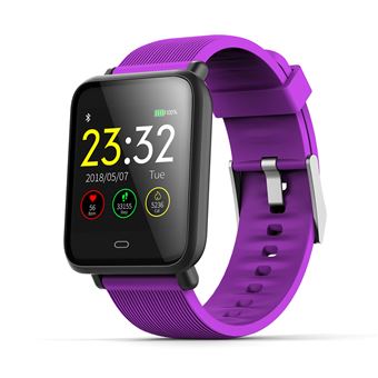 Smartwatch DAM Q9 com Pressão Arterial | Modo Multidesportivo e Notificações - Roxo - 1