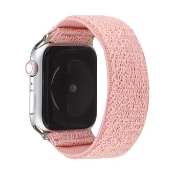 Bracelete de Nylon HSMY Elástico para Apple Watch Series 6/ SE/ 5/ 4 | 44 mm - Rosa -Tamanho L - 1