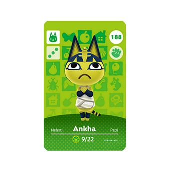 Cartão de NFC DreamWorks para Animal Crossing Compatível com Nintendo Switch Amiibo | 188 Ankha - 1