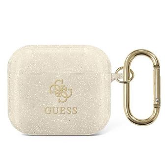 Capa Original Brilhante Guess Airpods 3 Dourado - 1