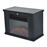 Lareira Elétrica HOMCOM Vidro Ferro Preto 34 x 17 x 25 cm_3