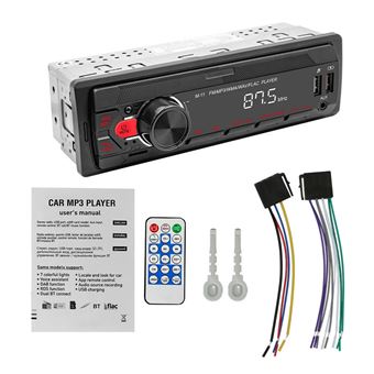 Rádio para Carro LKC M11 | 1-din | MP3 | bluetooth | TF | FM | AUX | 12V-14.4v 4x45W | Preto - 1