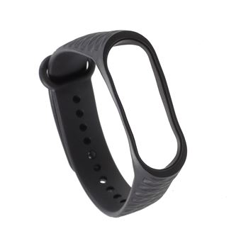Pulseira de Silicone Magunivers losango macio preto para Xiaomi Mi Band 3 - 1