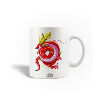 Caneca Maniacase Dragon Ball Shenron Vermelho Anime - 1