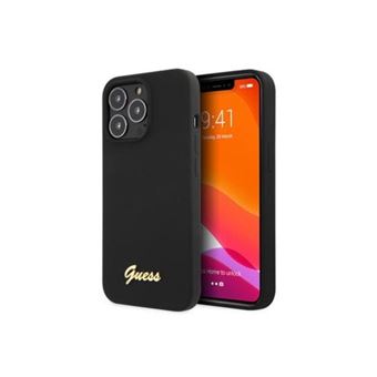Capa de Silicone Guess Vintage Logo para Apple iPhone 13 Pro Max - Preto - 1